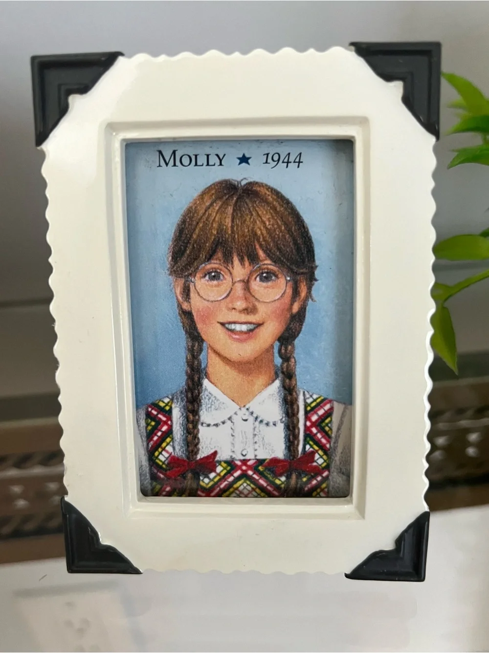 Rare 2003 Hallmark American Girl 'Molly 1944' Connectable Photo Frame 4” x 3”